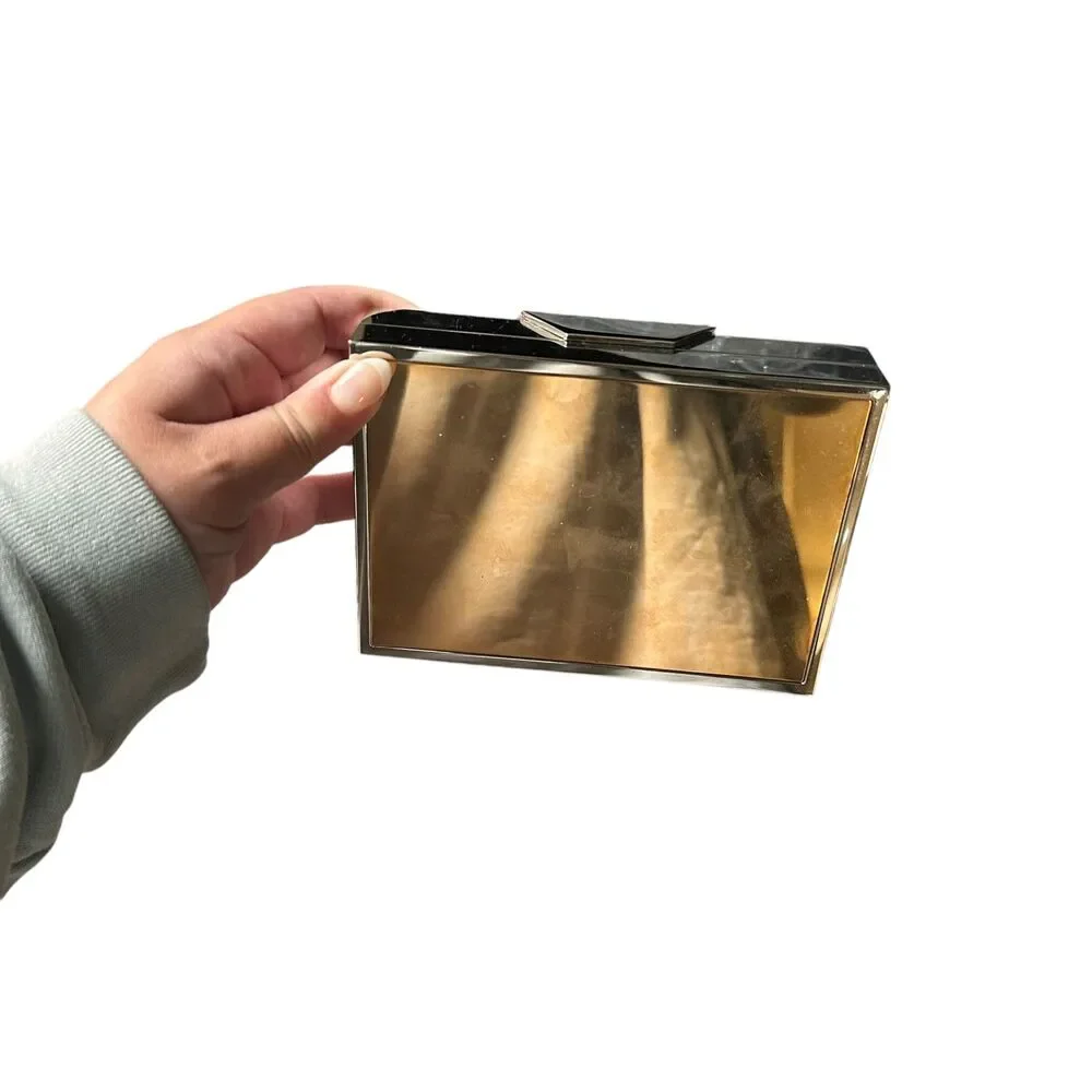 LEE SAVAGE Space Small Brass Clutch w BOX‎